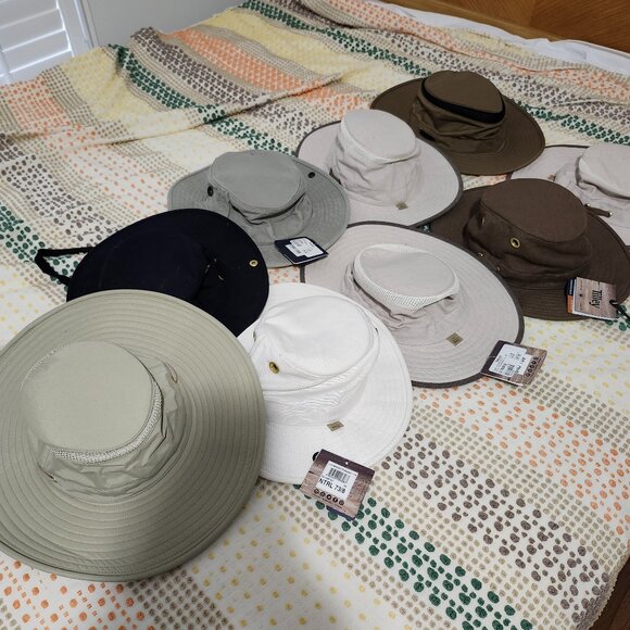Tilley Hats Lot. Nine Hats. All new, five with Tags - Picture 1 of 8